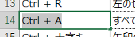 Ctrl + A